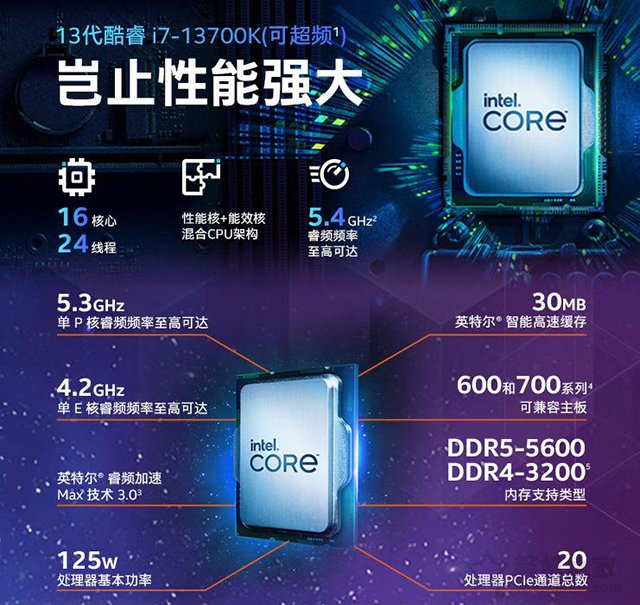 i7 13700K配什么主板？intel酷睿i7 13700K/KF与主板搭配知识